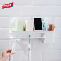 TAILI No Drillin Bathroom Shower Caddy  Accessories Toothbrush Holder for Bathroom