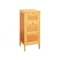 Bathroom Furniture Cheap Cabinet Floor Stand Bamboo Cabinets with 3 Drawer