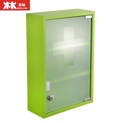 hot sale galvanized steel Medicine Cabinet with Glass Door