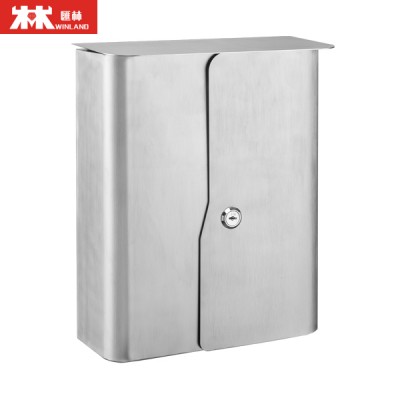 HOT SALE Mailbox Outdoor Wall Mount Stainless Steel  Box Modern Mail Box Lockable Letter Box