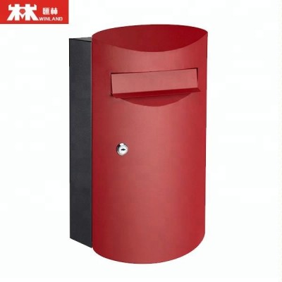 Classic Powder Coated Metal Mailbox red mailboxes for sale outdoor mailboxes for apartments postal mailbox