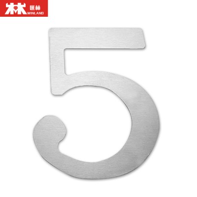 Good Looking Metal Numbers Signs Building Wall Install Numerals Stainless Steel Letter Signs