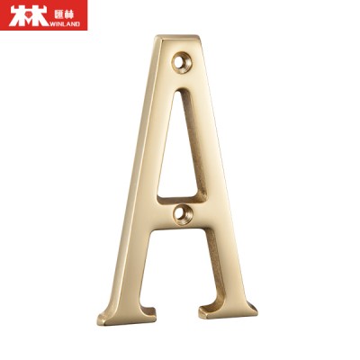 Metro English Signs Wire Drawing Door Signs Brass House Numbers Signs