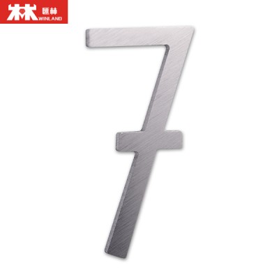 Decorative Door Signs Aluminum Die-casting Numerals 3M Sticker Letter Sign