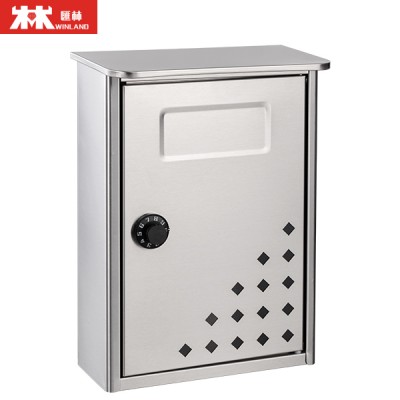 Winland Wholesale Modern Durable Stainless Steel Wall Mount Mailbox Post Box