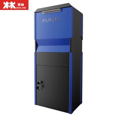 Waterproof Home Galvanized Steel Parcel Drop Box Parcel Box Parcel Delivery Box with anti-theft design WinLand