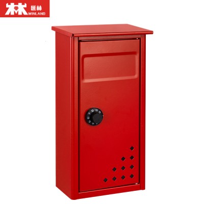 Winland Wholesale Modern  Durable Galvanized Steel Wall Mount Mailbox Post box