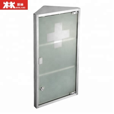 Medicine First Aid Medical Wall Mounted Cabinet Cupboard Locker with 2 Shelves & Lockable