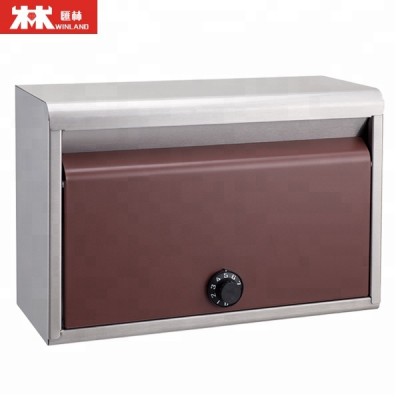 high quality corten mailbox galvanized steel wall mount metal mailbox letterbox with code lock